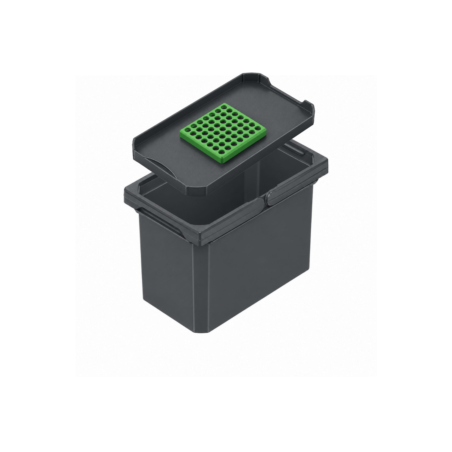 Vauth Sagel Mülleimer 720802 mit Filter-Deckel Envi Free 183 x 302 x 216 mm Anthrazit