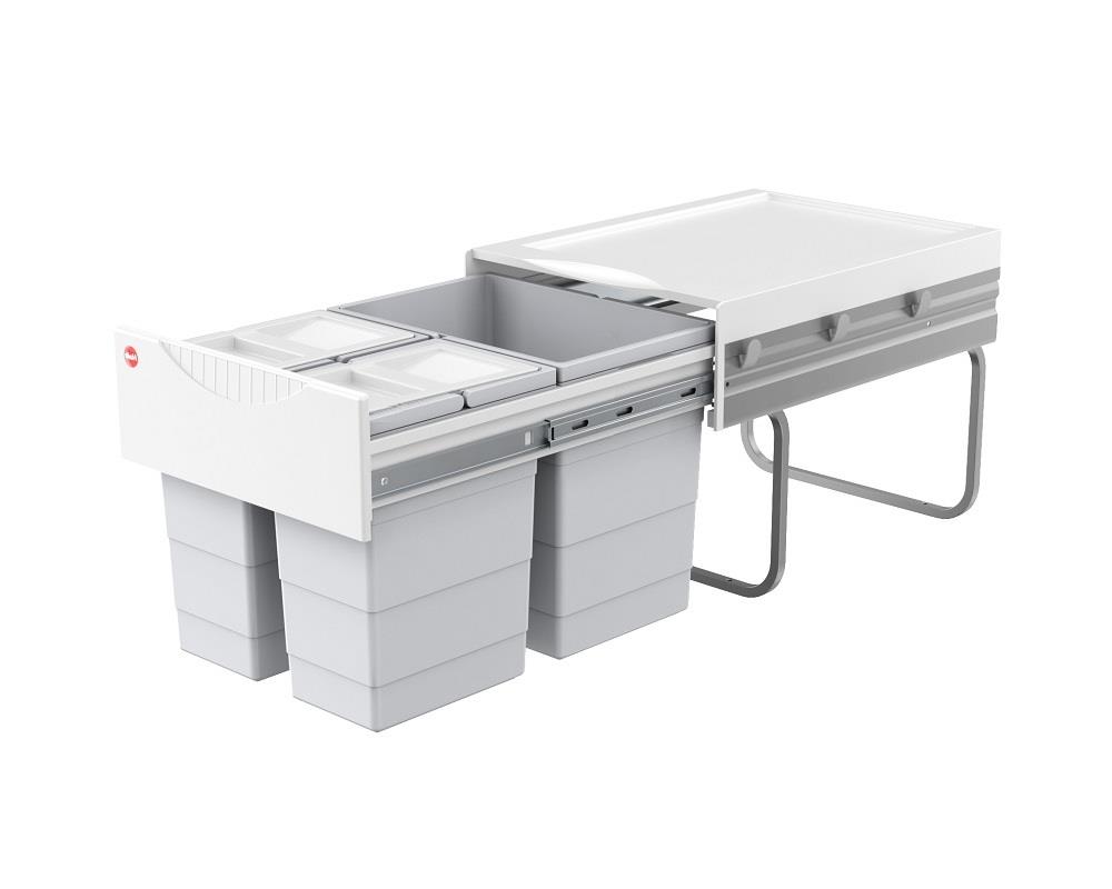 Hailo Abfallsammler 3642132 TR Swing Raumspar-Tandem 2x 8,5 + 18 Liter
