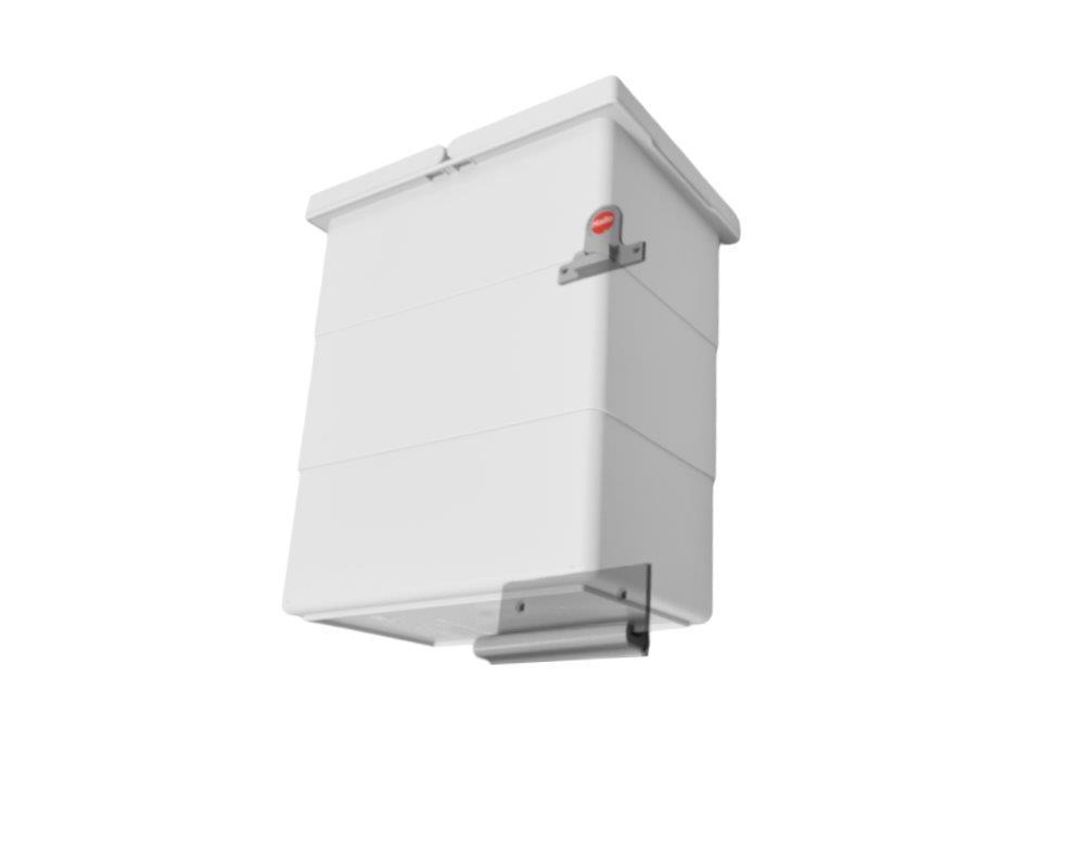 Hailo Inneneimer 1102445 ReadyBin 12 L 320 x 156 x 295 mm incl. Wandhalter hellgrau