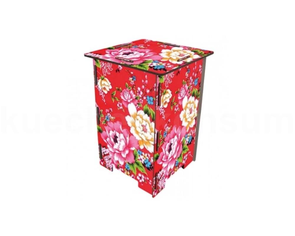 Werkhaus Photohocker SH8103 bunte Blumen
