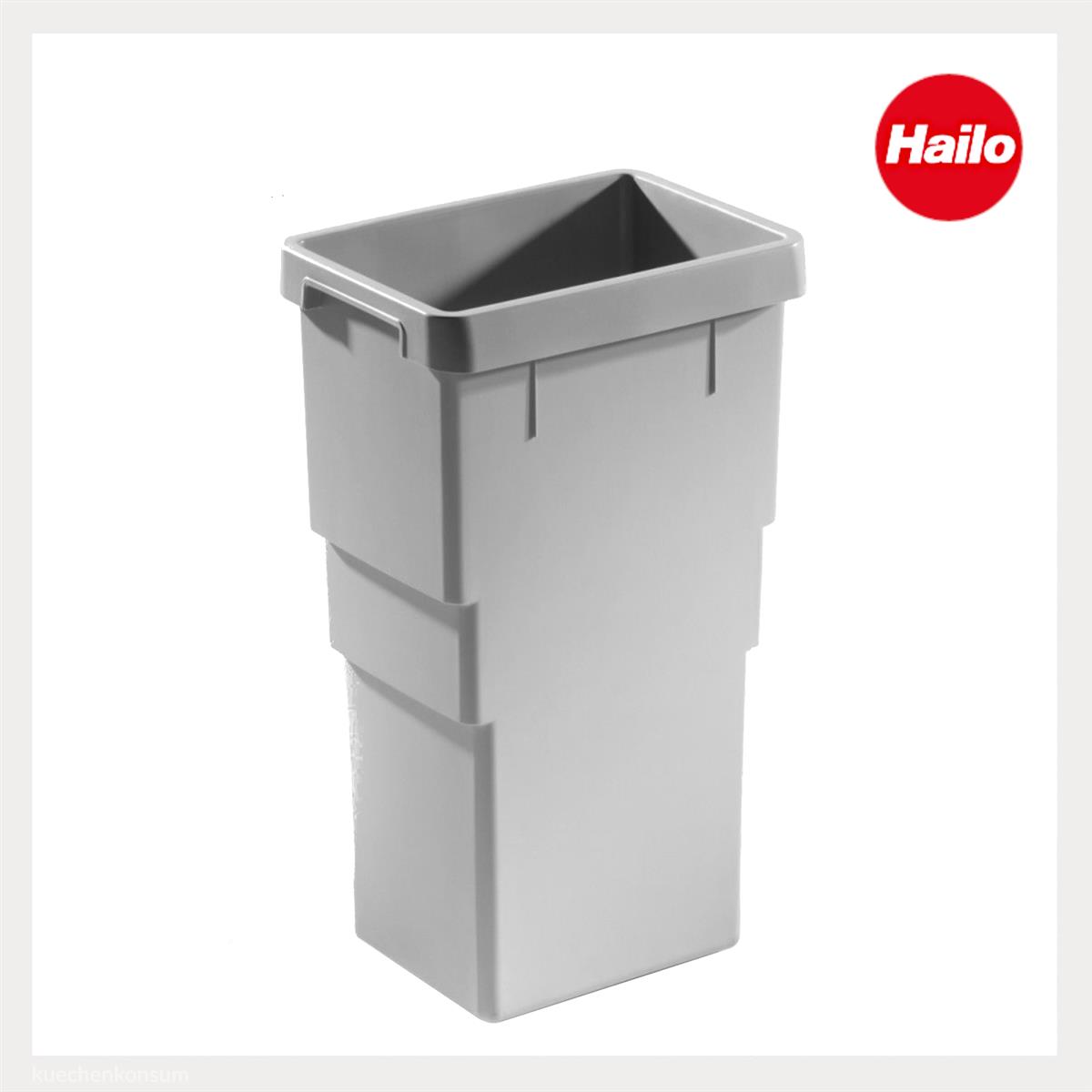 Hailo Inneneimer 1107229 hellgrau 13 Liter 258 x 198 x 413 mm