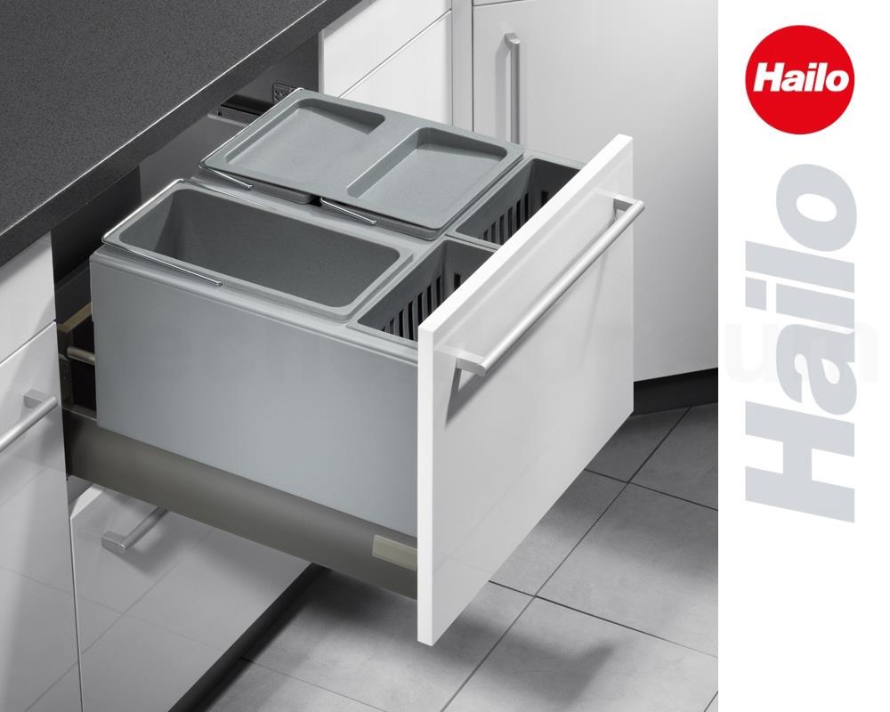 Hailo Abfallsammler 3630501 Inset Aufsatz XXL 2x 8,5 + 2x 4,1 + 12 L