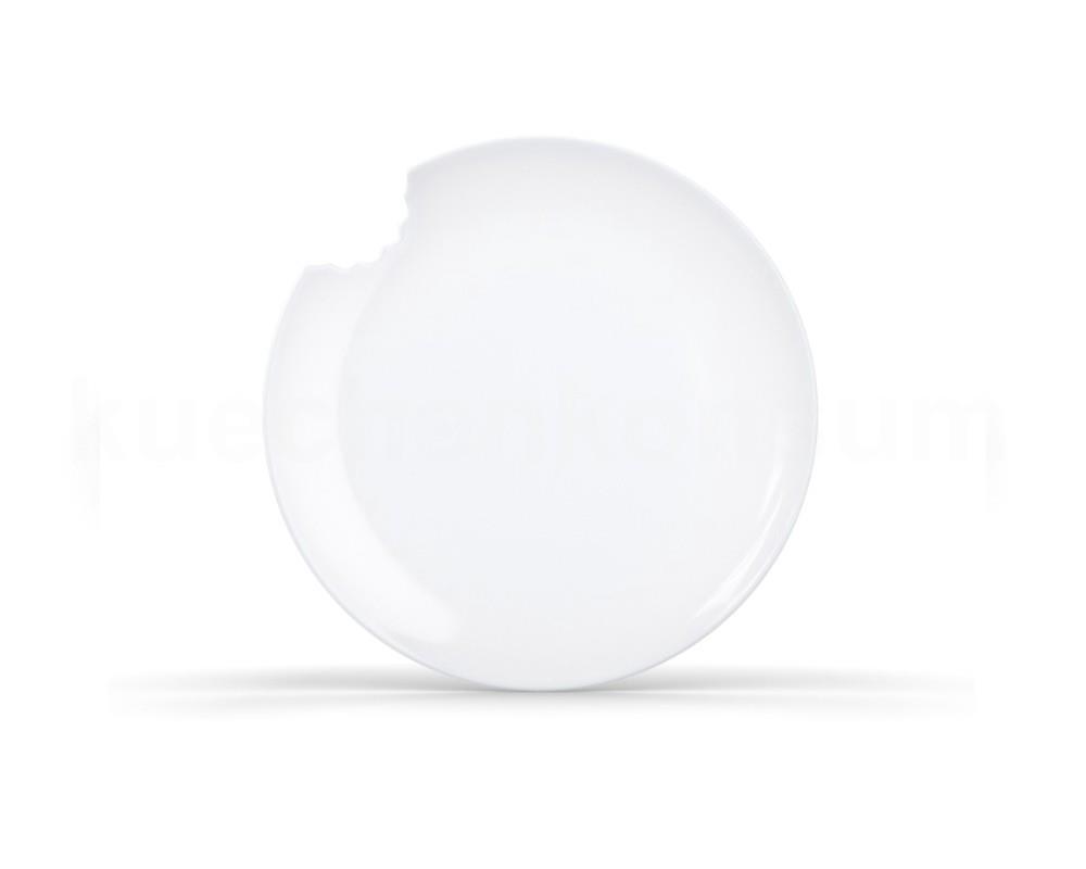 TV Tasse Kuchenteller 73.01 Teller mit Biß rund 2er Set 20cm weiß