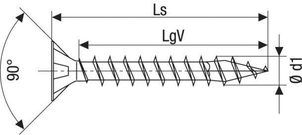 Dresselhaus SPAX-schraube 3,0 x 20 mm galv. verzinkt 1000 Stück