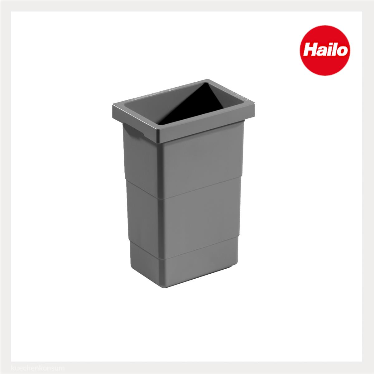 Hailo 2,5 Liter Inneneimer 1129889 dunkelgrau 155 x 110 x 220 mm