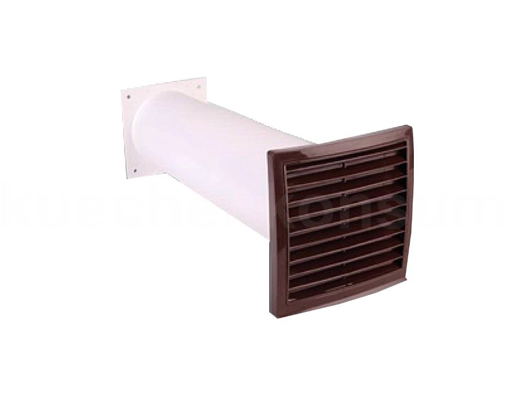 Airtec 150er Teleskop-Mauerkasten 653192 Kunststoff rund braun