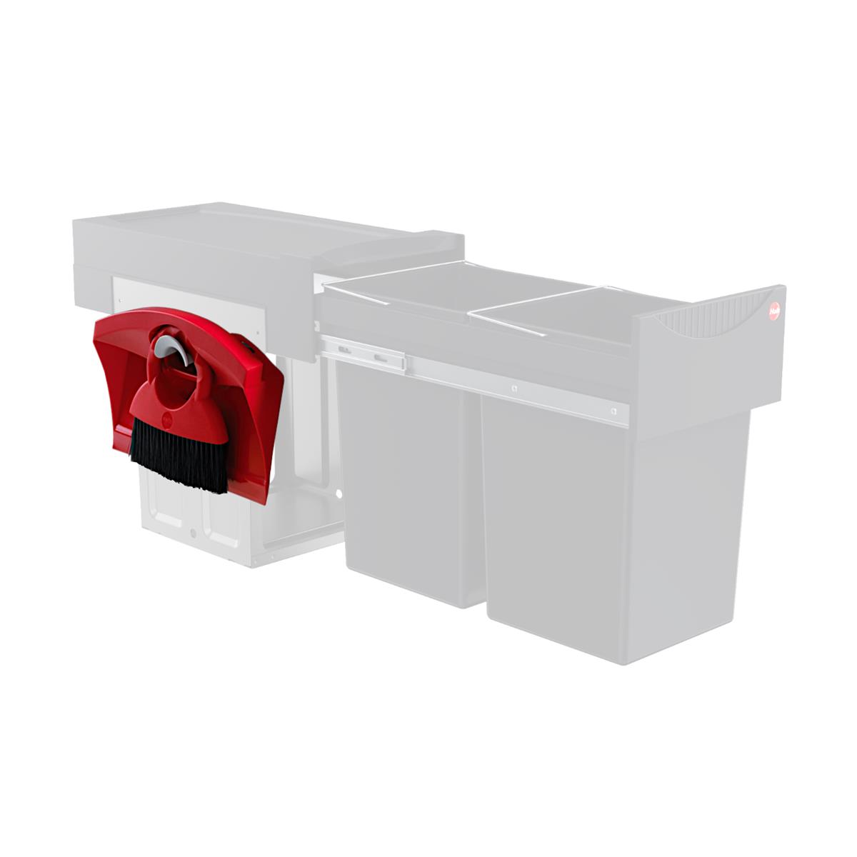 Hailo Kehrset 1068569 Kunststoff rot Schaufel und Besen