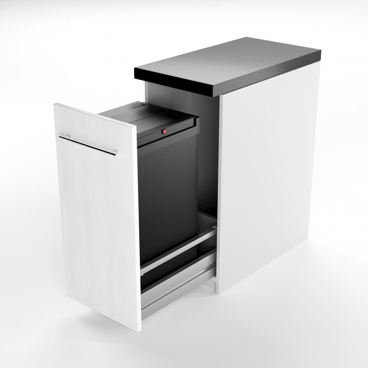Hailo Abfallsammler 3273101 Wertstoffbox 53 L schwarz