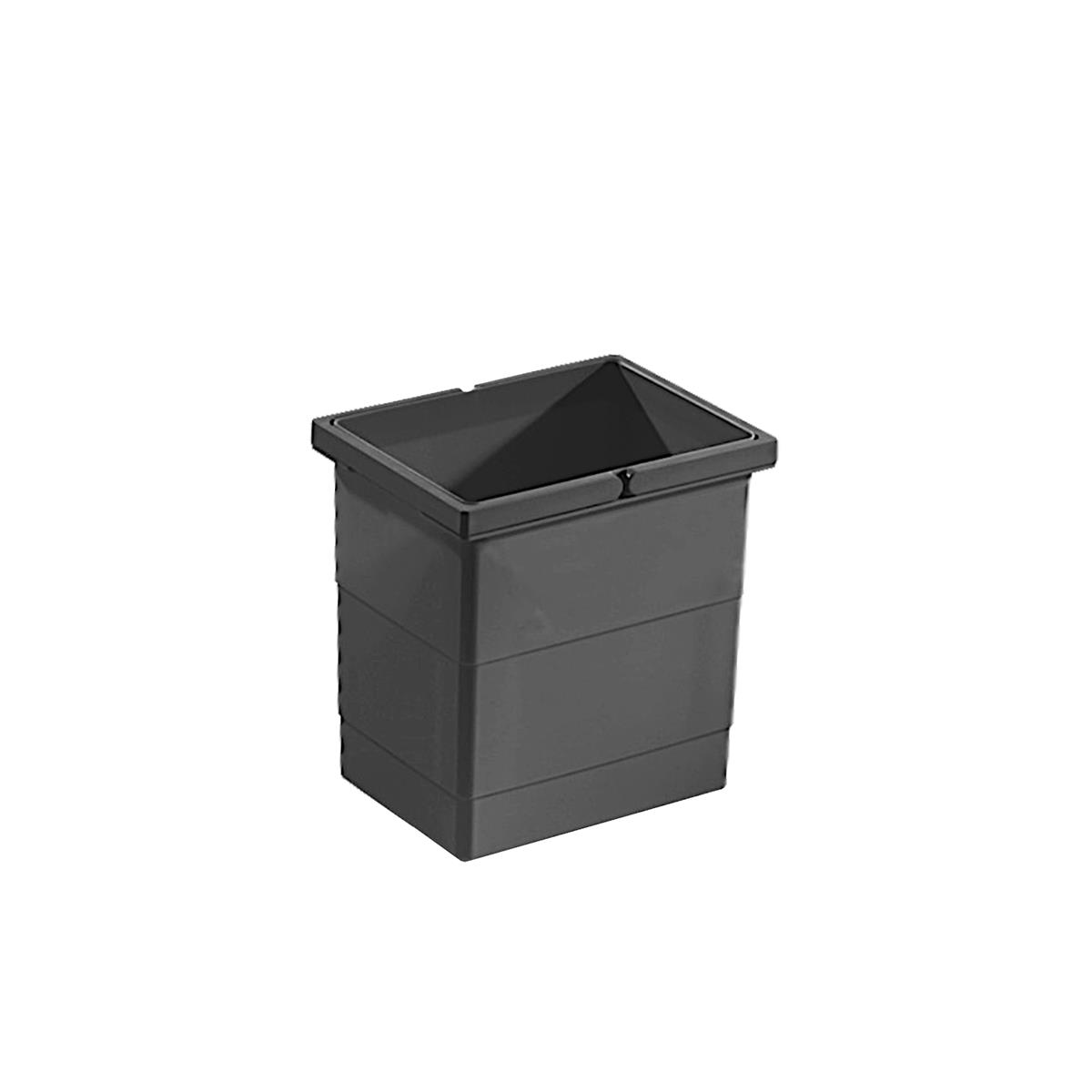 Hailo Inneneimer 1225839 dunkelgrau 8 Liter 242 x 207 x 210 mm 2 Henkel