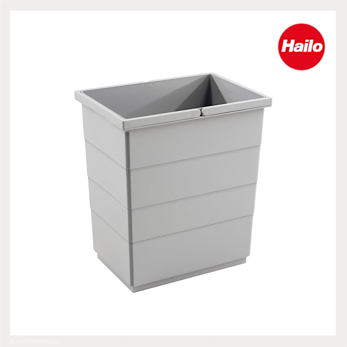 Hailo Inneneimer 1122239 hellgrau 20 L 320 x 226 x 362 mm hoher Boden