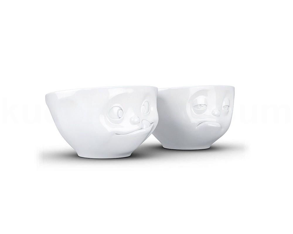 TV Tasse Schälchen-Set 26.01 Lecker und Verpennt mittel weiß