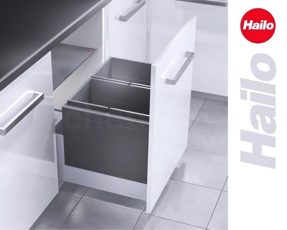 Hailo Abfallsammler 3631681 XL Inset 600 28/28 Triple-XL 2x28 Liter