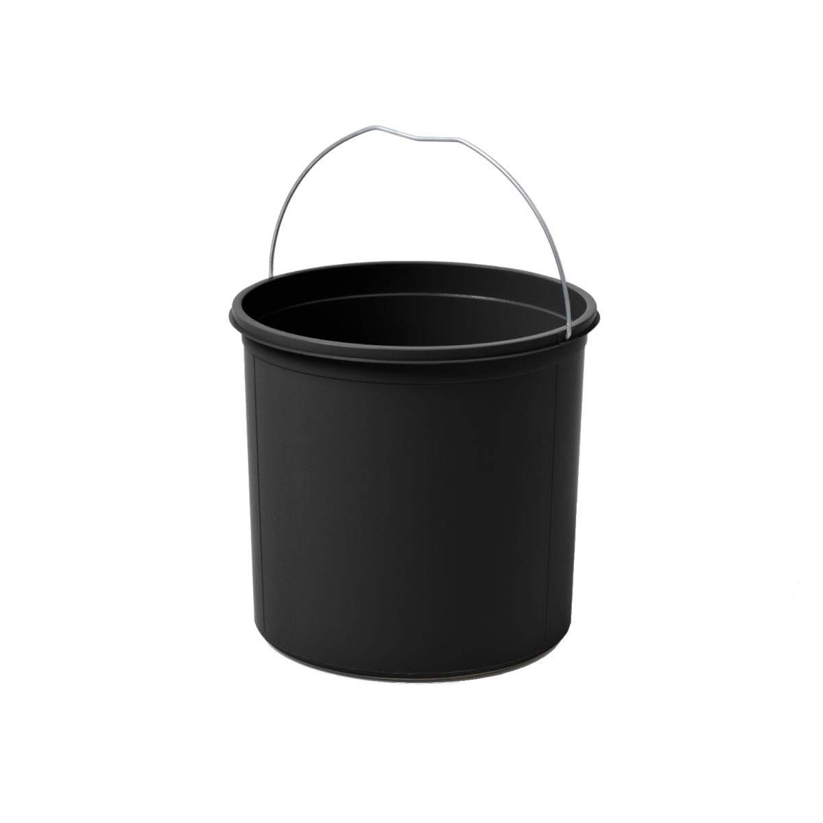 Hailo Inneneimer 1226579 schwarz 12 Liter 253 x 272 mm rund mit Henkel