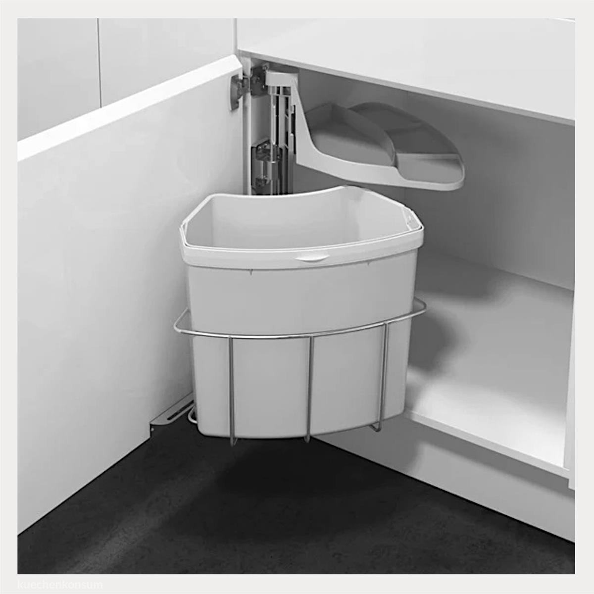 Abfallcenter Nr. 720360 Schwenkeimer Junior 18 Liter grau