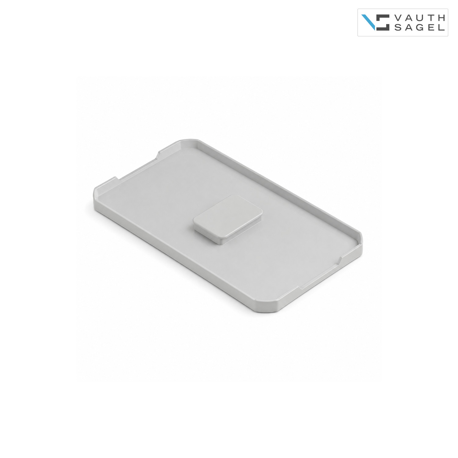 Vauth Sagel Deckel für Mülleimer 720853 Envi Free 382 x 230 mm Grau