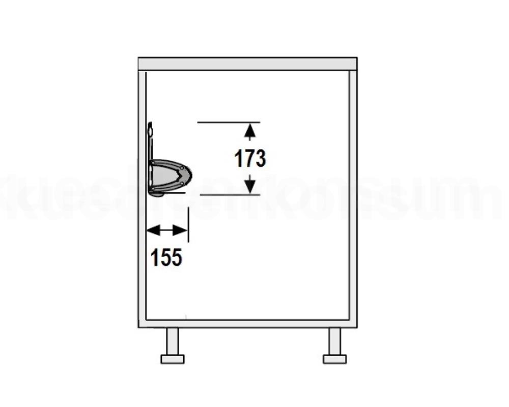 Hailo Auszug 3920001 Combi Vario-Single AluLine Schrankauszug