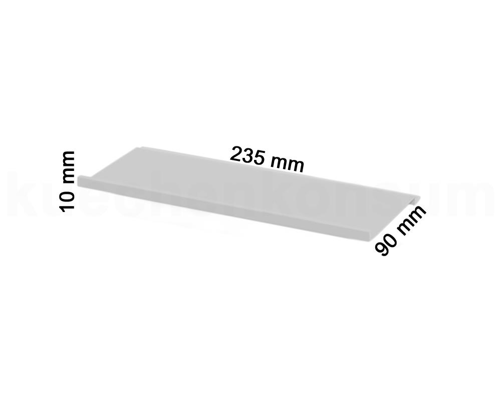 Linero MosaiQ Obere Ablage S titangrau 235 x 90 x 10 mm
