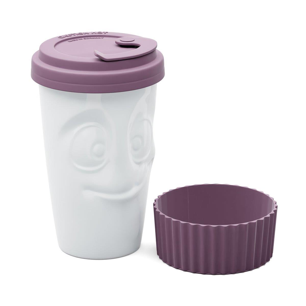 TV Tasse Kaffeebecher 02 To Go Lecker Weinbeere