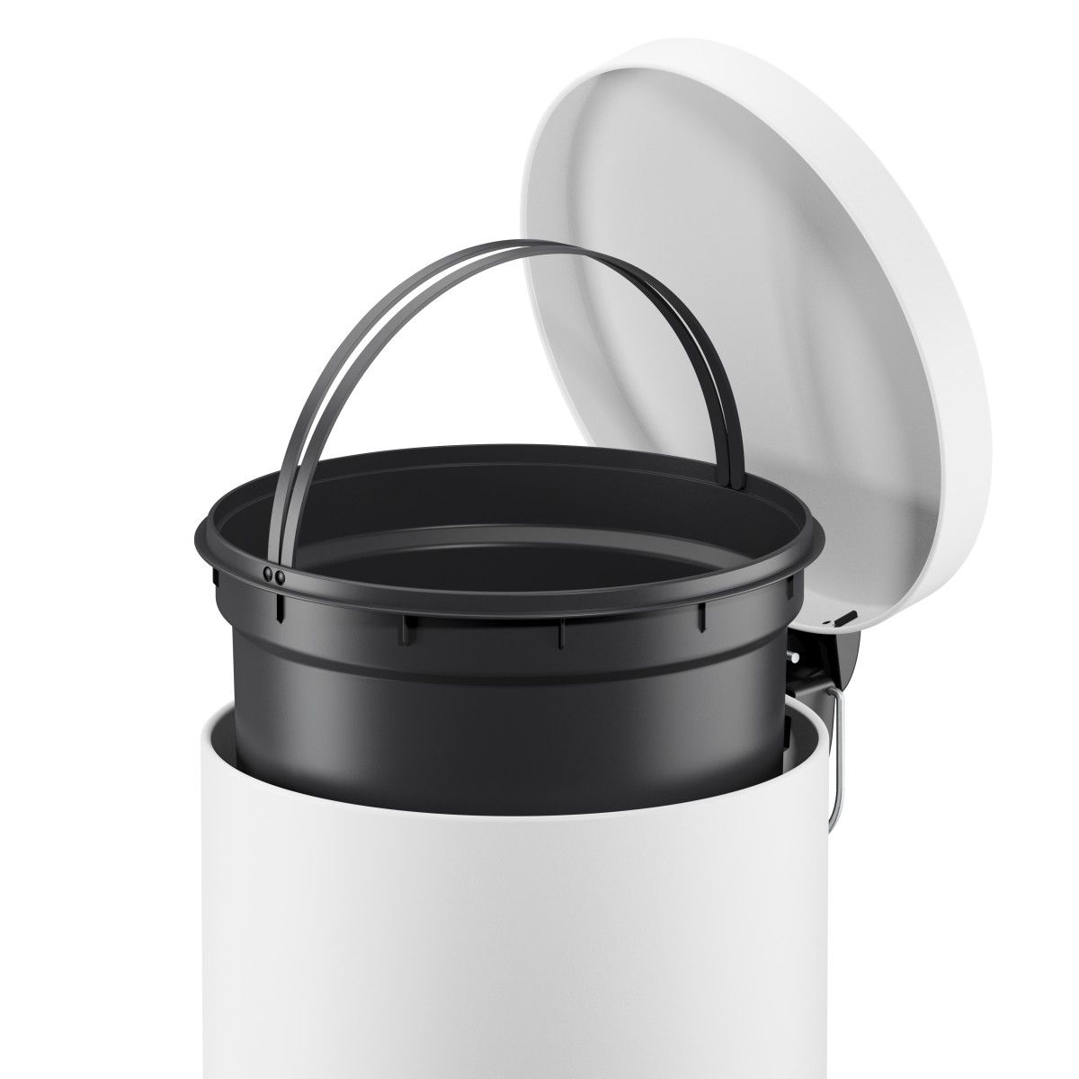 HAILO Standmülleimer 5020301 Selekta rund 20 L Weiß