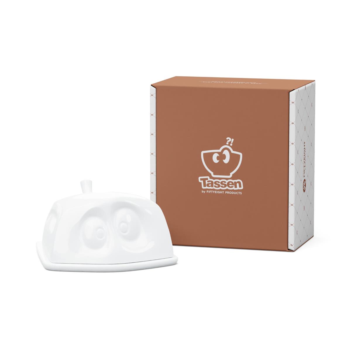 TV Tasse Butterdose 34.01 Versteckt weiß