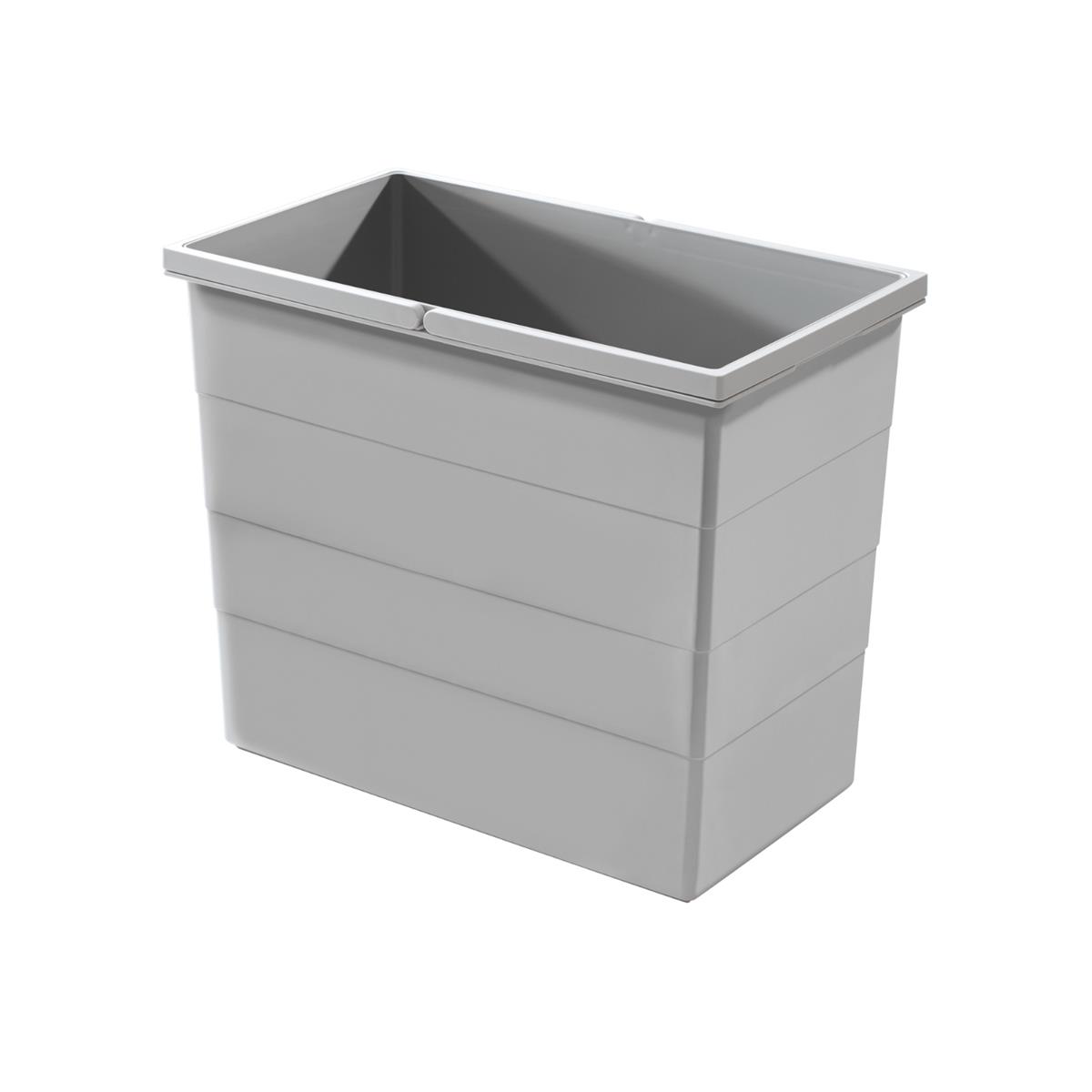 Hailo 28 Liter Inneneimer 1125729 hellgrau 414 x 241 x 350 mm 2 Henkel