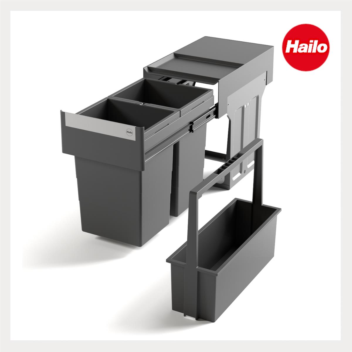 Hailo Abfallsammler 3666901 TA Swing Tandem 2x13 Liter