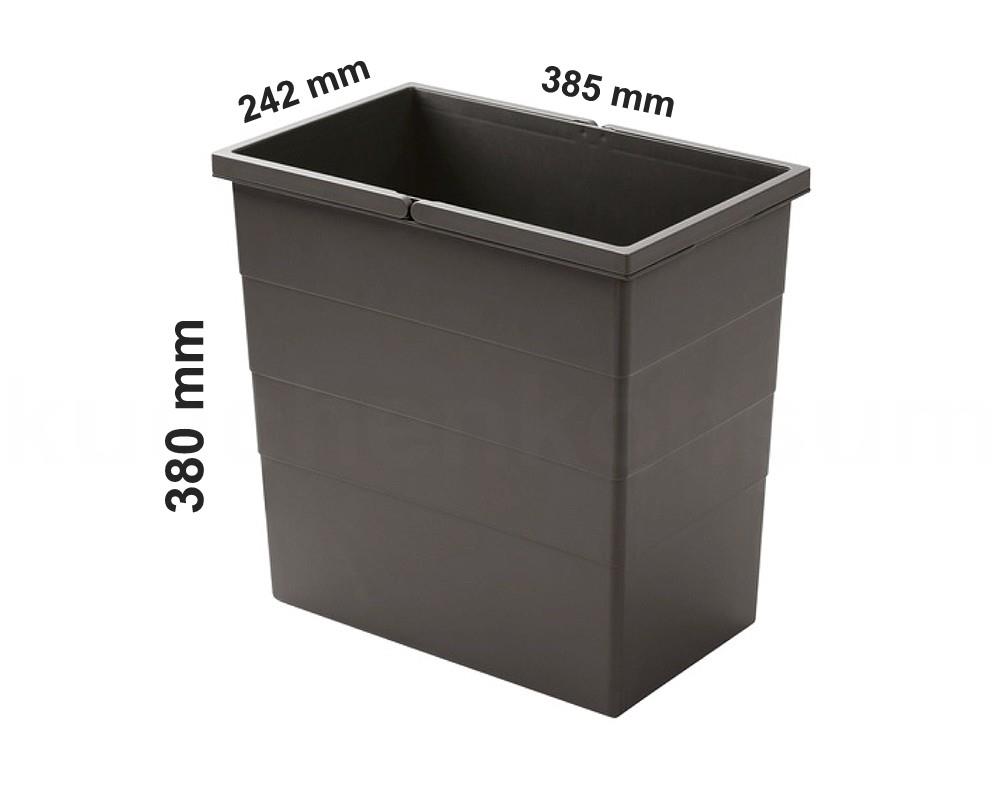 Hailo 28 Liter Inneneimer 1132979 slategrey 385 x 242 x 380 mm