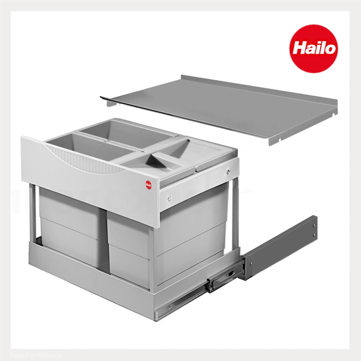 Hailo Abfallsammler 3644832 RaumsparTandem-S-plus 2x 8,5 +12 Liter Bio