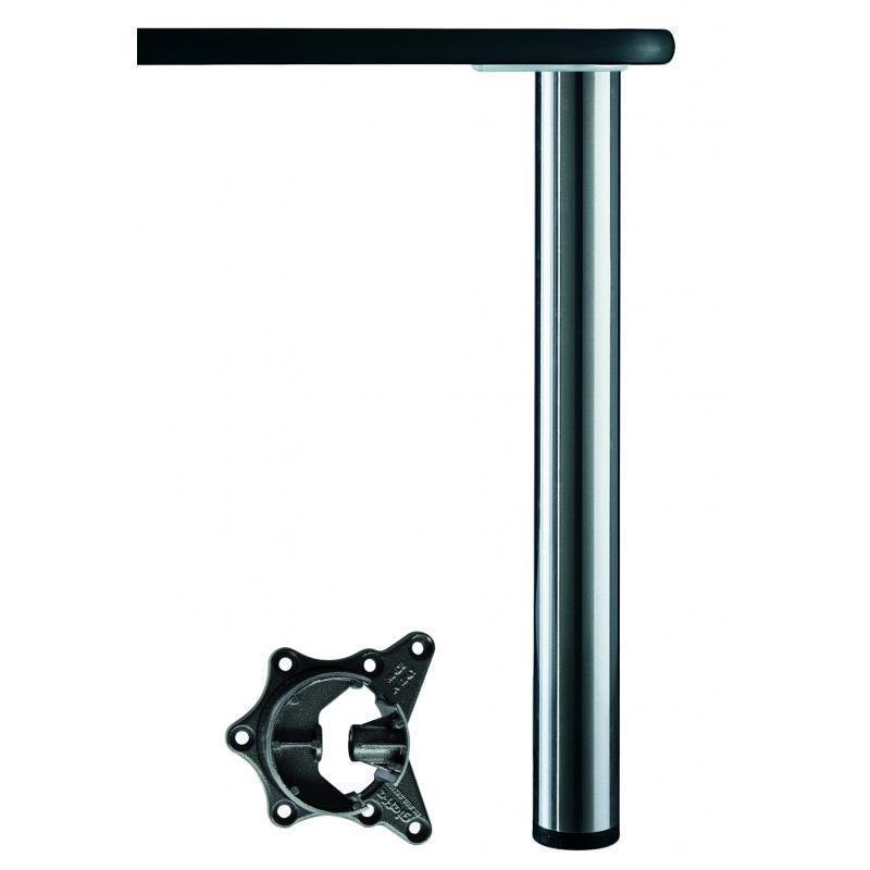 Stützfuß 645820 Alto verstellbar 82 x 6 cm verchromt