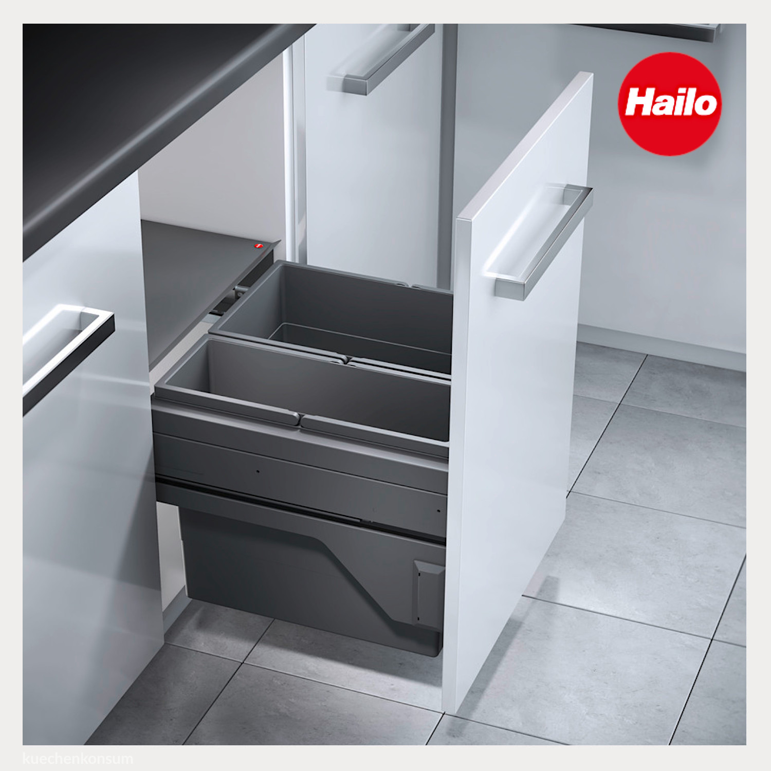 Hailo Abfallsammler 3610821 Cargo 500 Slide 45 Liter