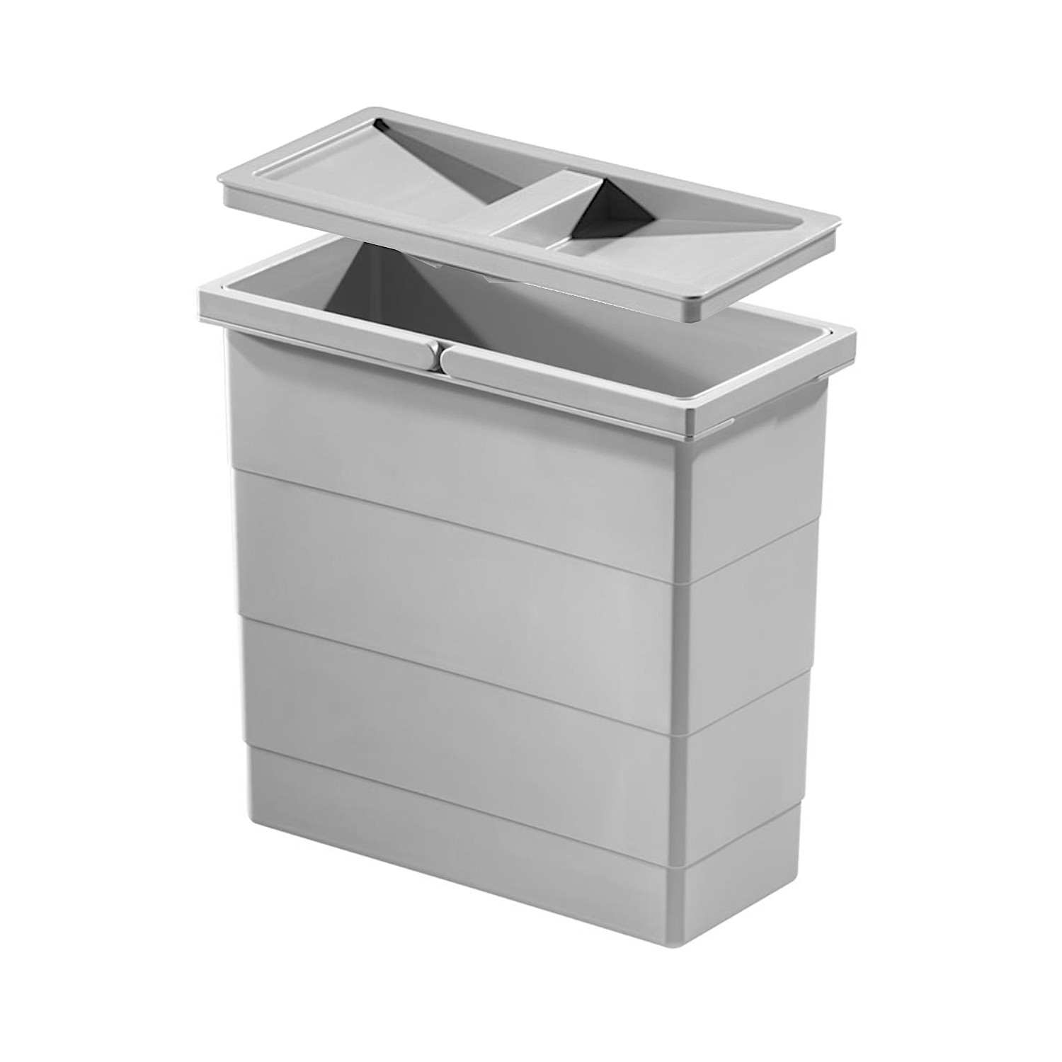 Hailo Inneneimer 1102449 mit Deckel 12 L 320x156x295 mm 2 Henkel