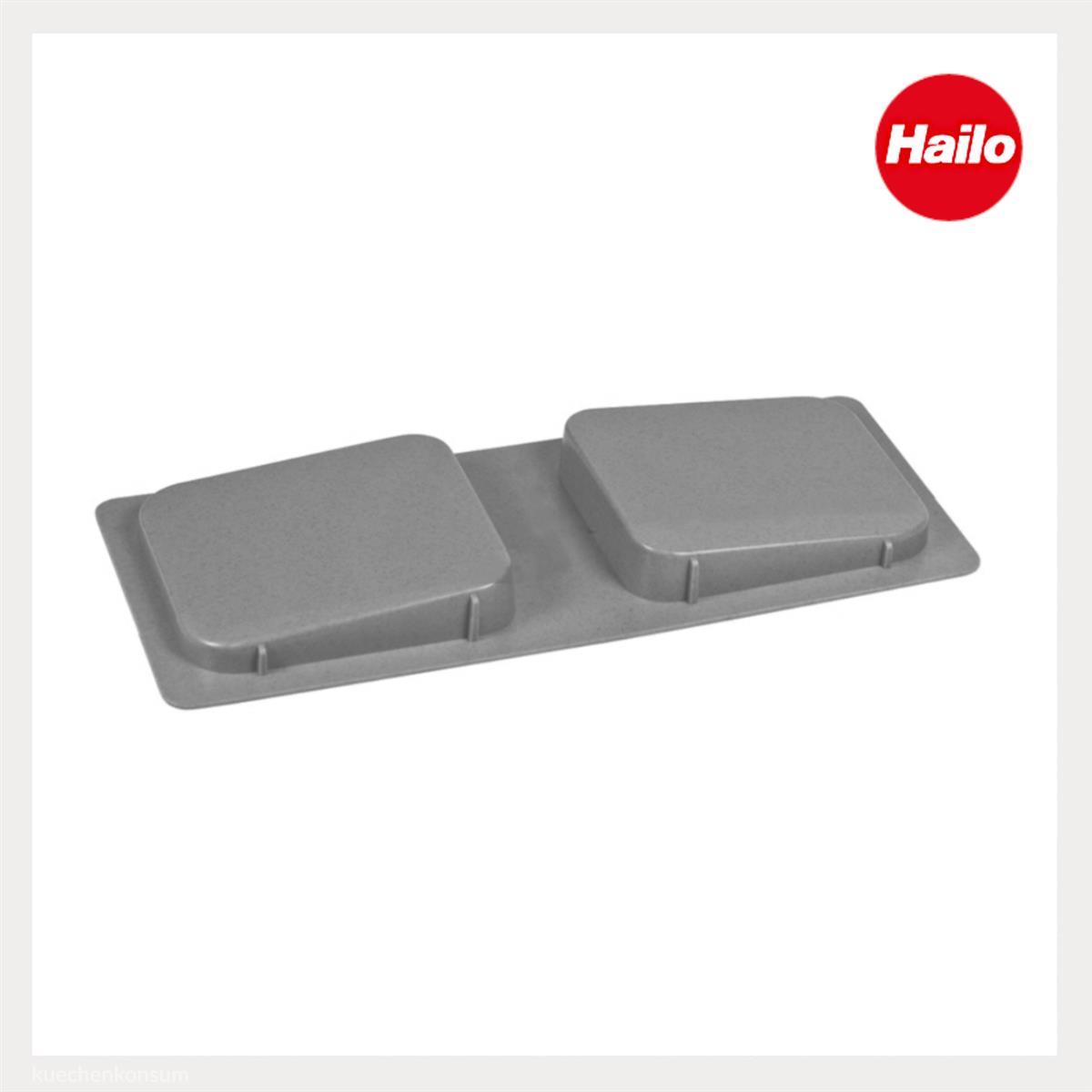 Hailo Inneneimer 1009319 grau 12 Liter 316 x 154 x 287 mm mit Deckel