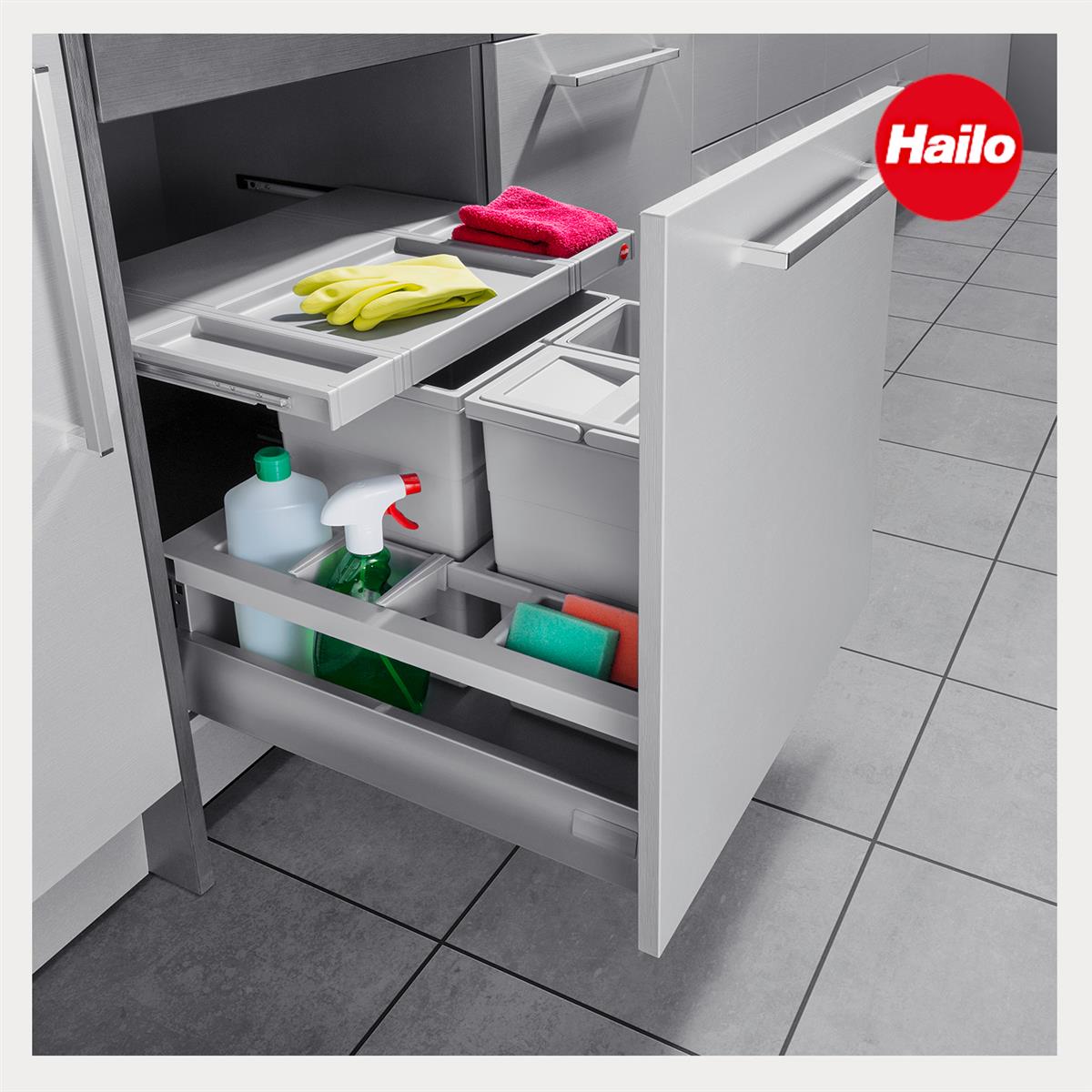 Hailo Multideckel 1109739 Tablarboden für 50 cm Schrank hellgrau