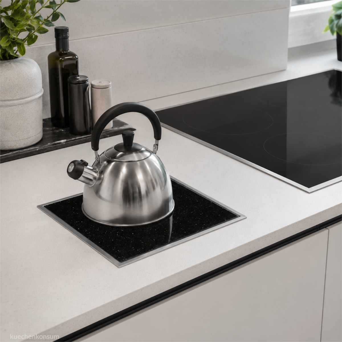 Einbau Granitfeld Galaxy Star inkl. Edelstahlwanne 250 x 250 x 10 mm