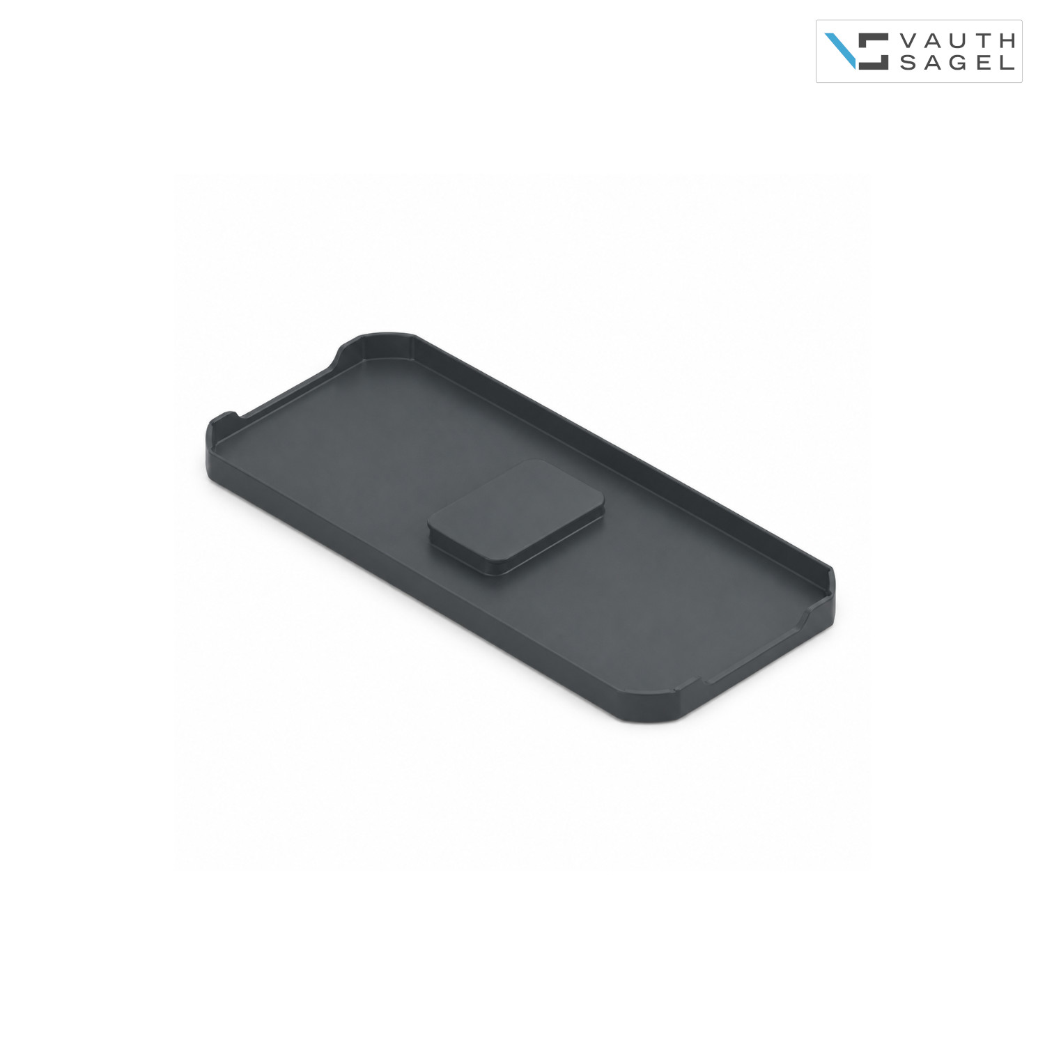 Vauth Sagel Deckel für Mülleimer 720844 Envi Free 382 x 183 mm Anthrazit