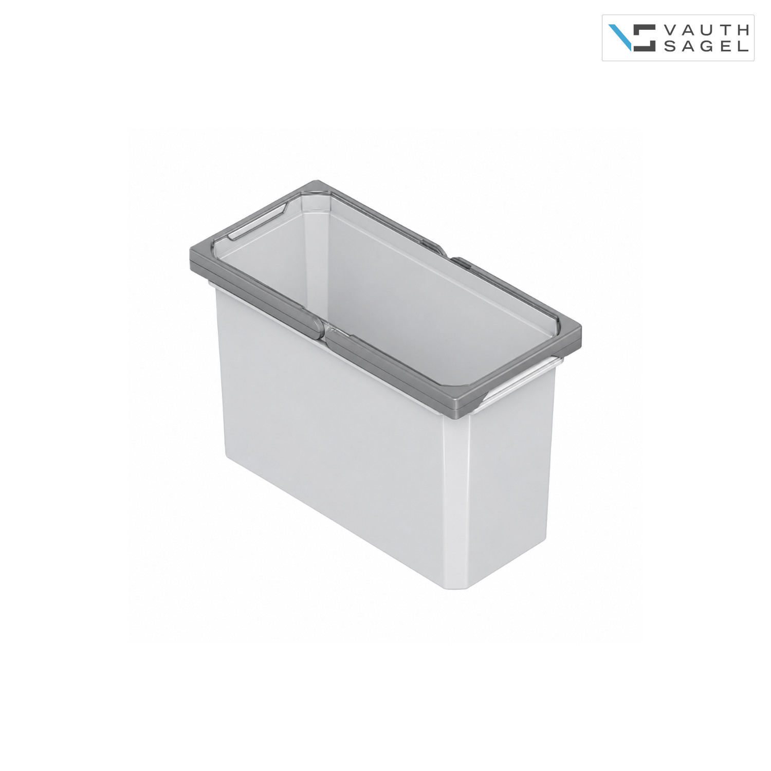 Vauth Sagel Mülleimer 720829 Envi Free 183 x 382 x 256 mm Grau