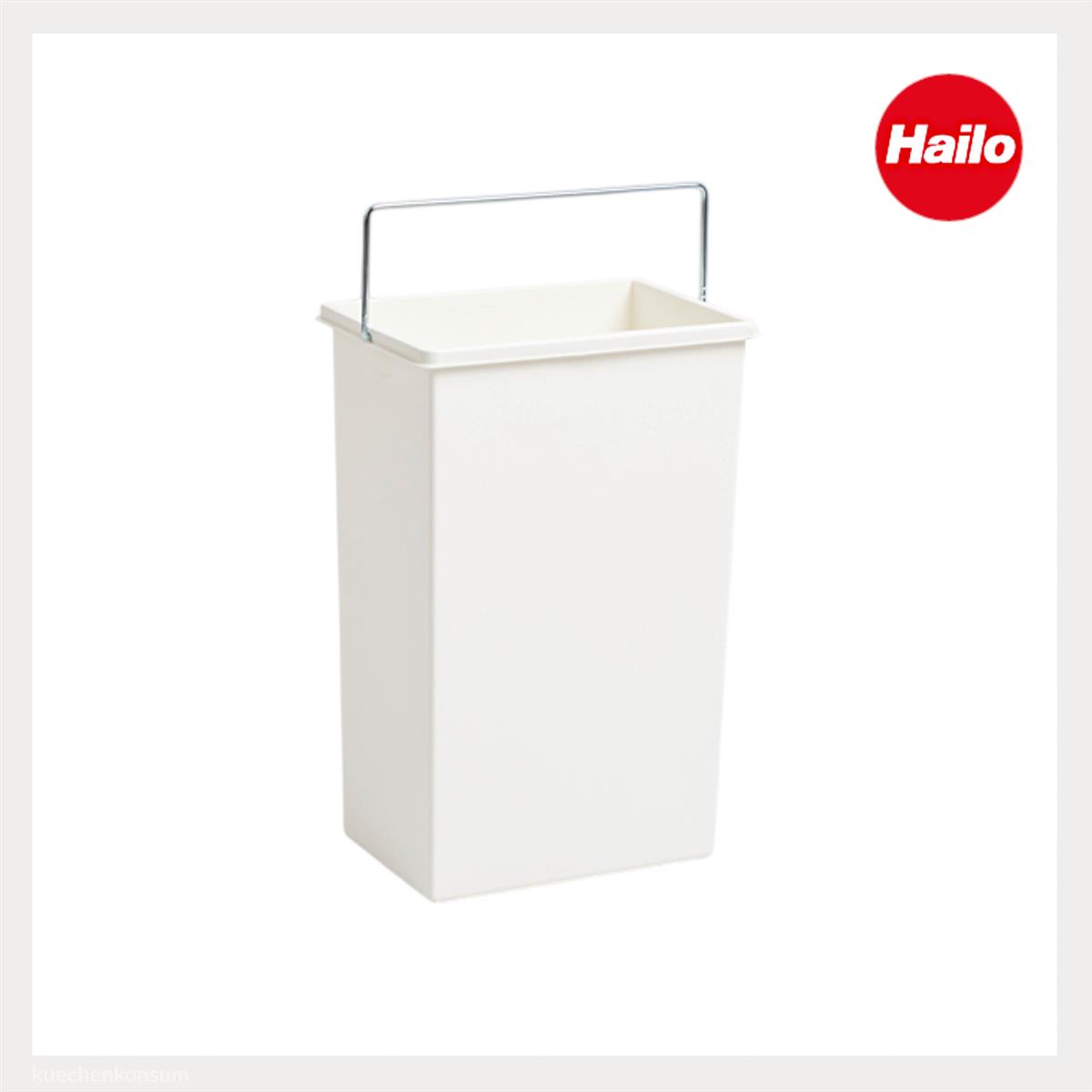 Hailo Inneneimer 1045629 weiß 10 Liter 226 x 154 x 350 mm mit Henkel