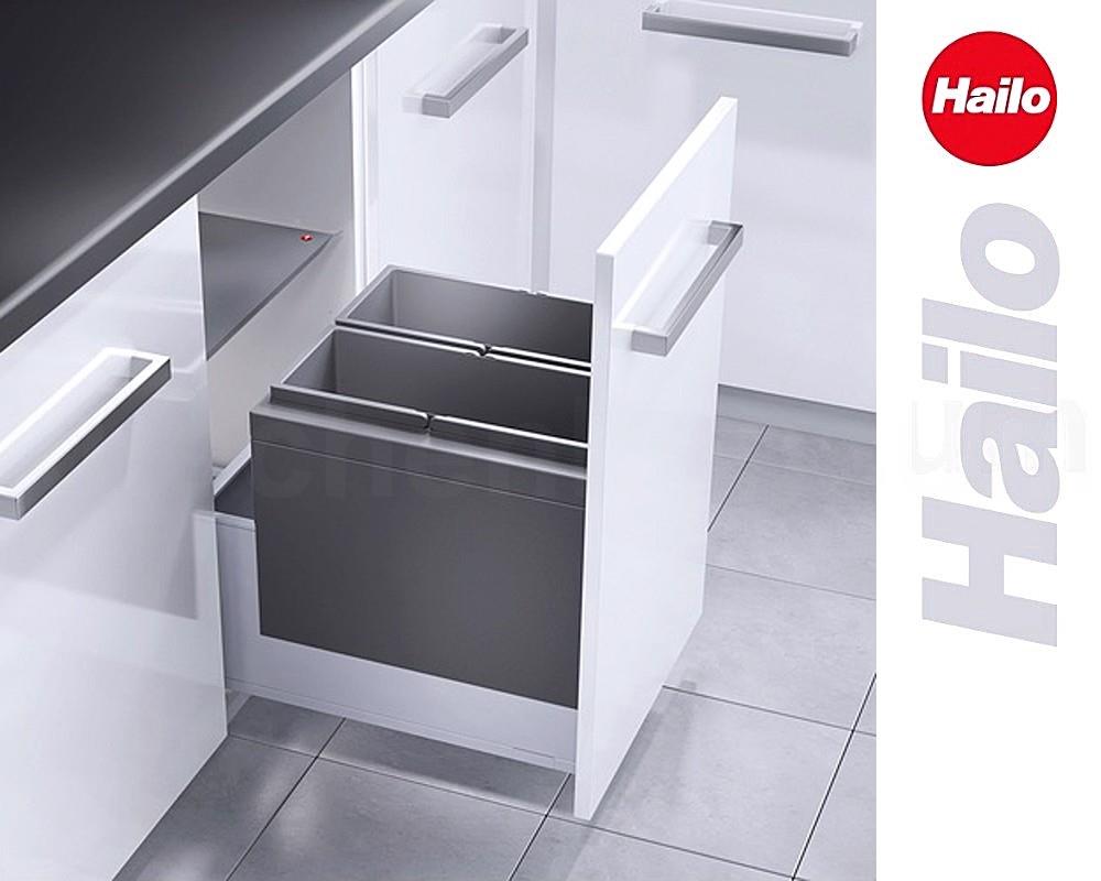 Hailo Abfallsammler 3631491 XL Inset 450 18/18 Triple-XL 2x 18 Liter
