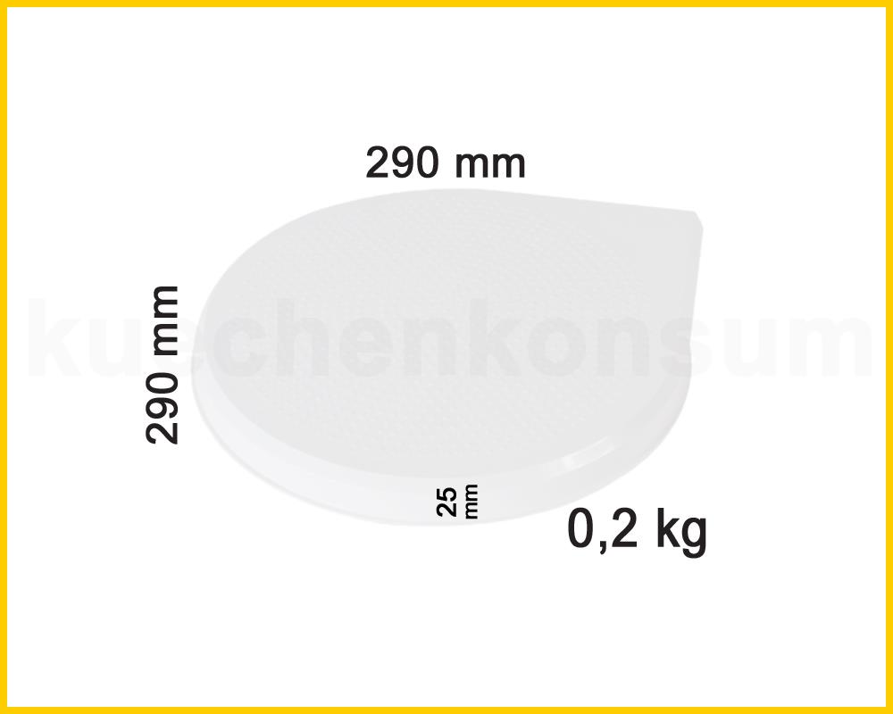 Hailo Deckel 1076579 weiß 290 x 290 x 25 mm