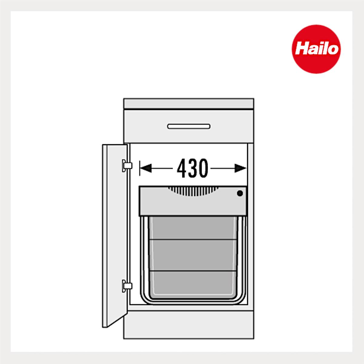Hailo Abfallsammler 3668501 TE Swing Easy Cargo 30 + 19 Liter