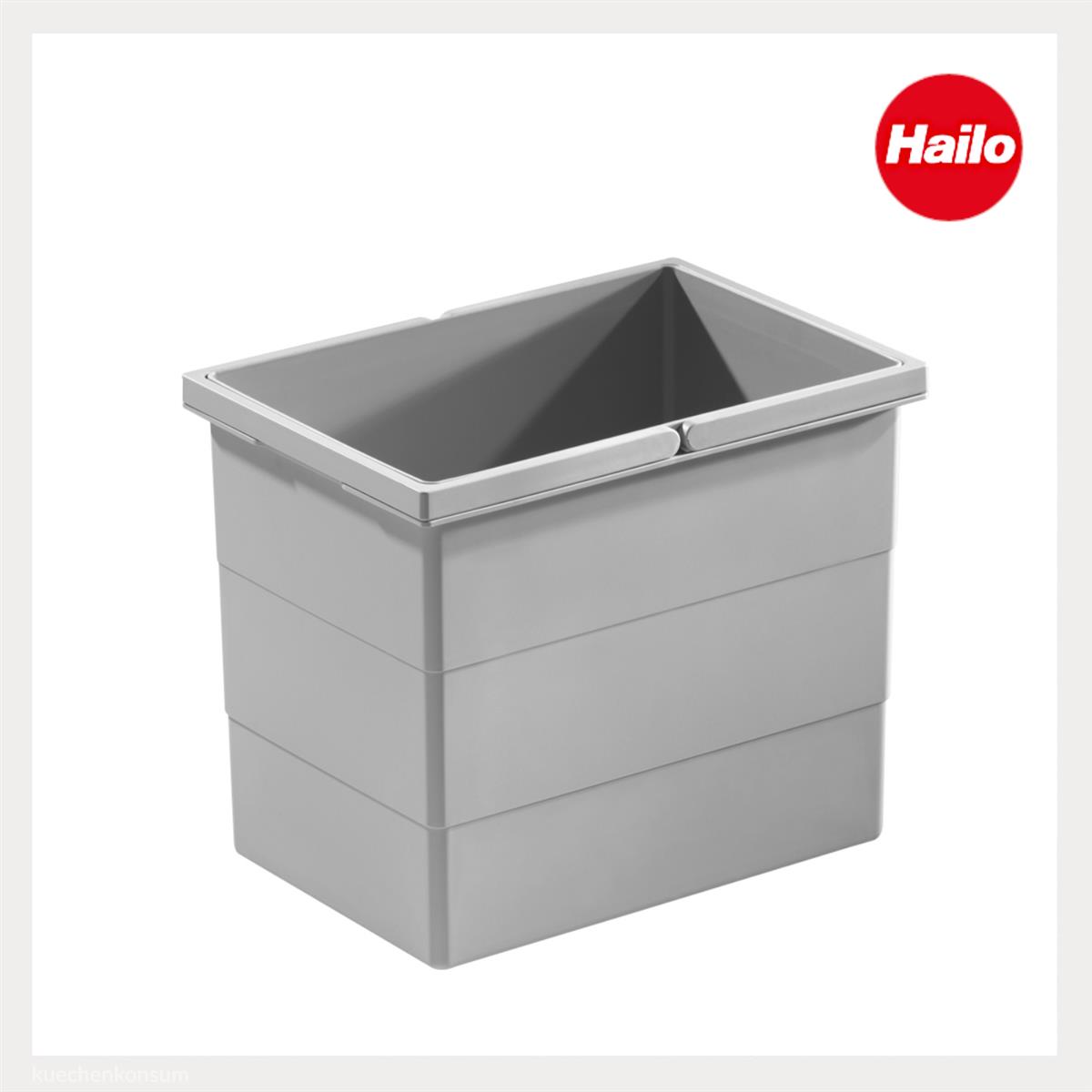 Hailo Inneneimer 1102459  hellgrau 15 L 320 x 226 x 255 mm 2 Henkel