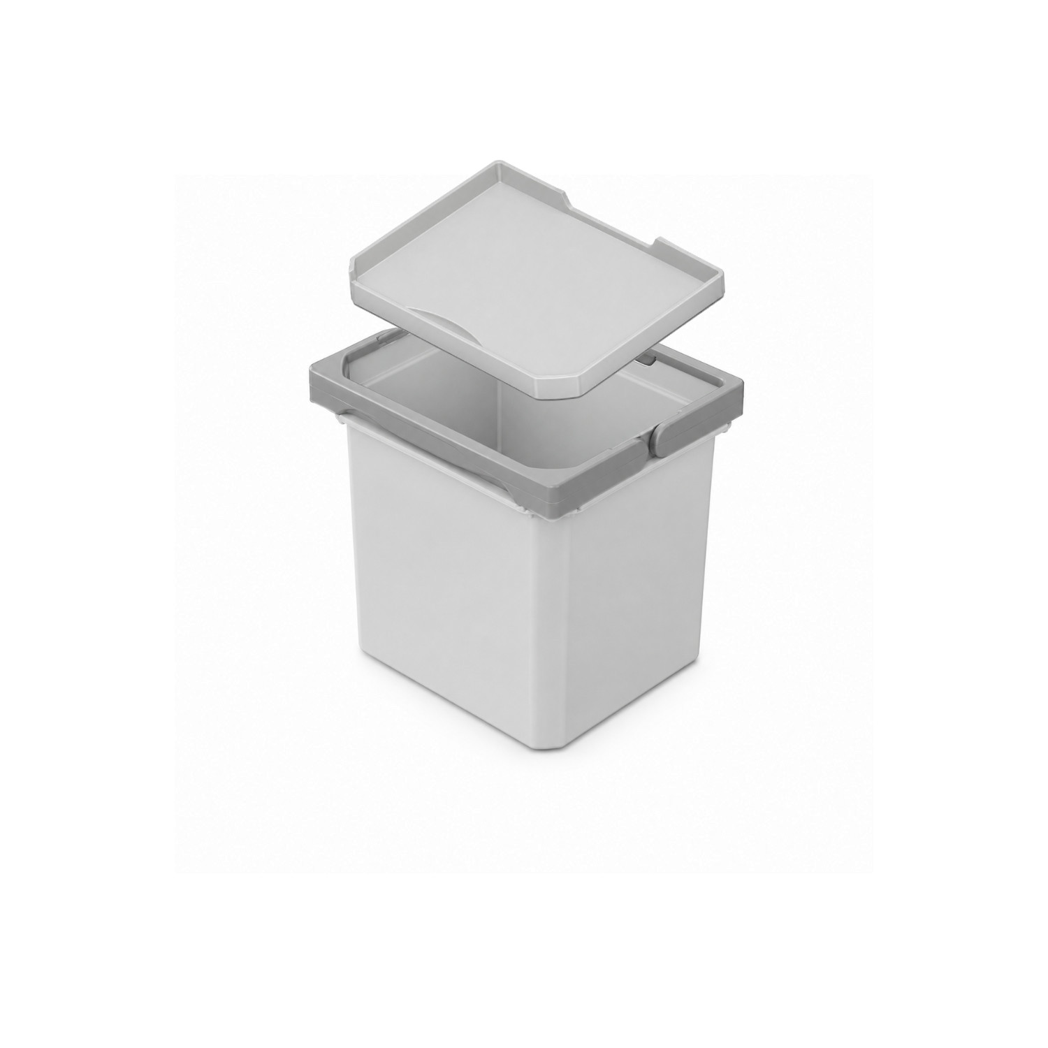 Vauth Sagel Mülleimer 720820 mit Deckel Envi Free 230 x 191 x 216 mm Grau