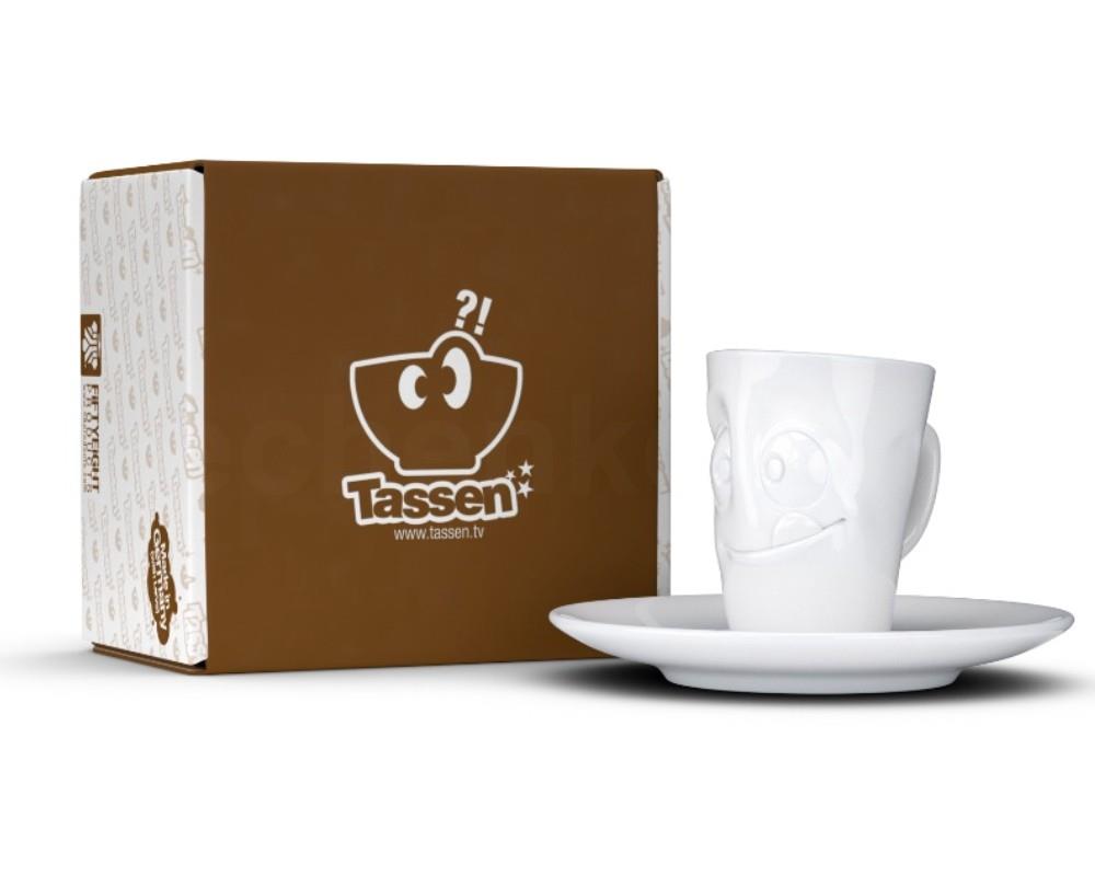 TV Tasse Espresso Mug 14 lecker weiß mit Henkel