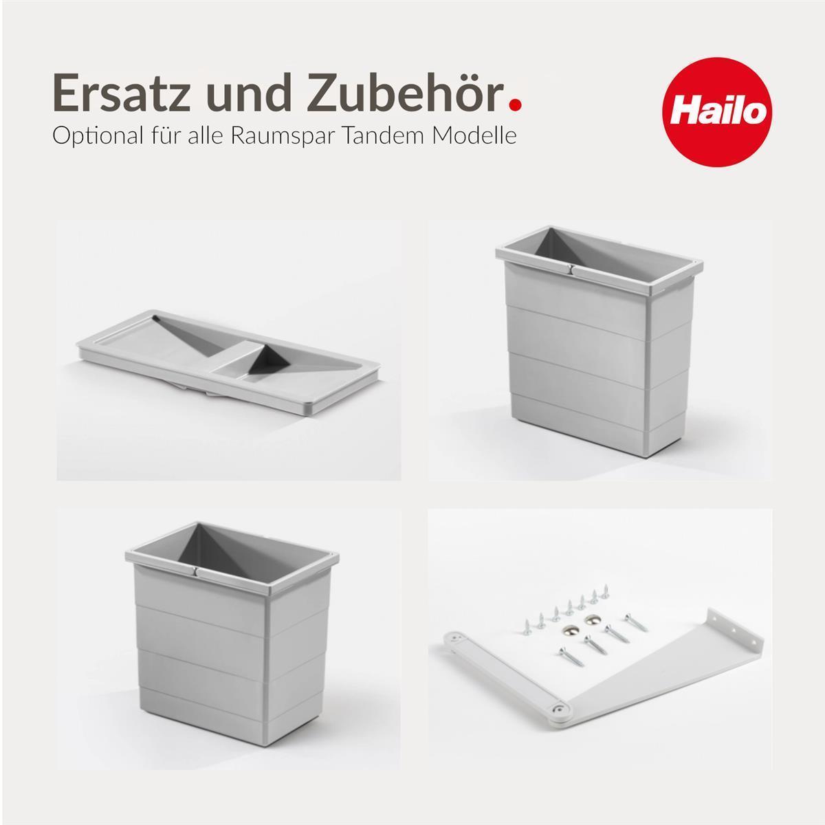Hailo Abfallsammler 3644832 RaumsparTandem-S-plus 2x 8,5 +12 Liter Bio