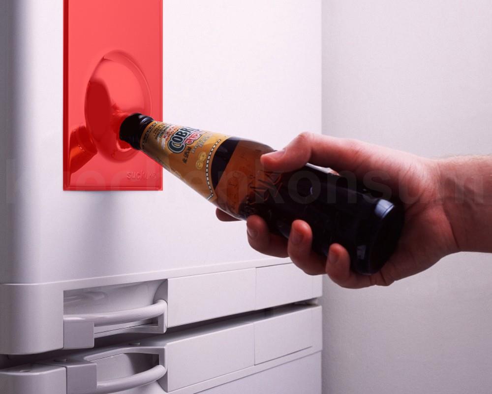 Flaschenöffner Kühlschrankmagnet Rot Suck UK Bottle Opener
