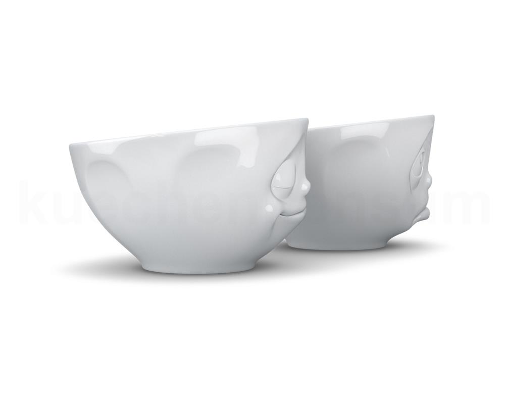 TV Tasse Schälchen-Set 23.01 Glücklich und Och Bitte mittel weiß