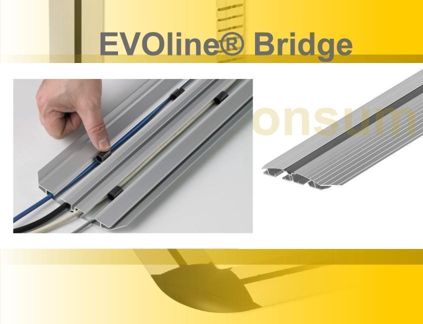 Schulte EVOline Bridge 01.100 Kabelbrücke Aluminium verschraubbar 1000 mm