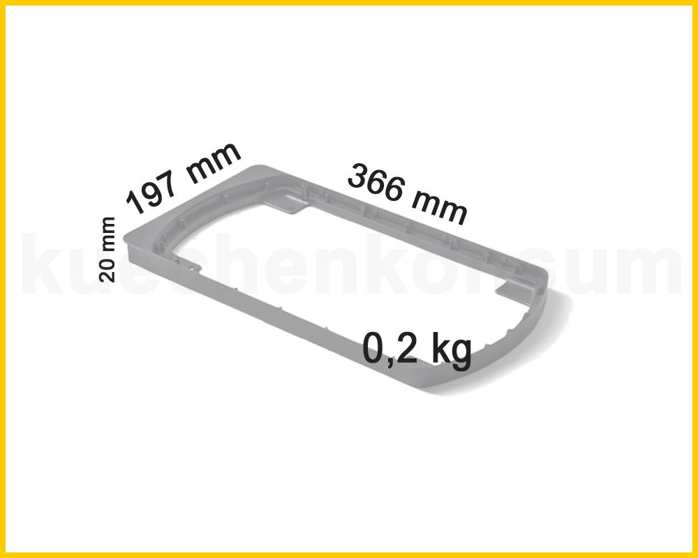 Hailo Mantelring unten 1046559 schwarz für Uno, Duo,Trio Abfallsammler
