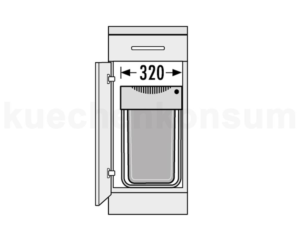 Hailo Abfallsammler 3668421 TE Swing Easy-Cargo 42 Liter
