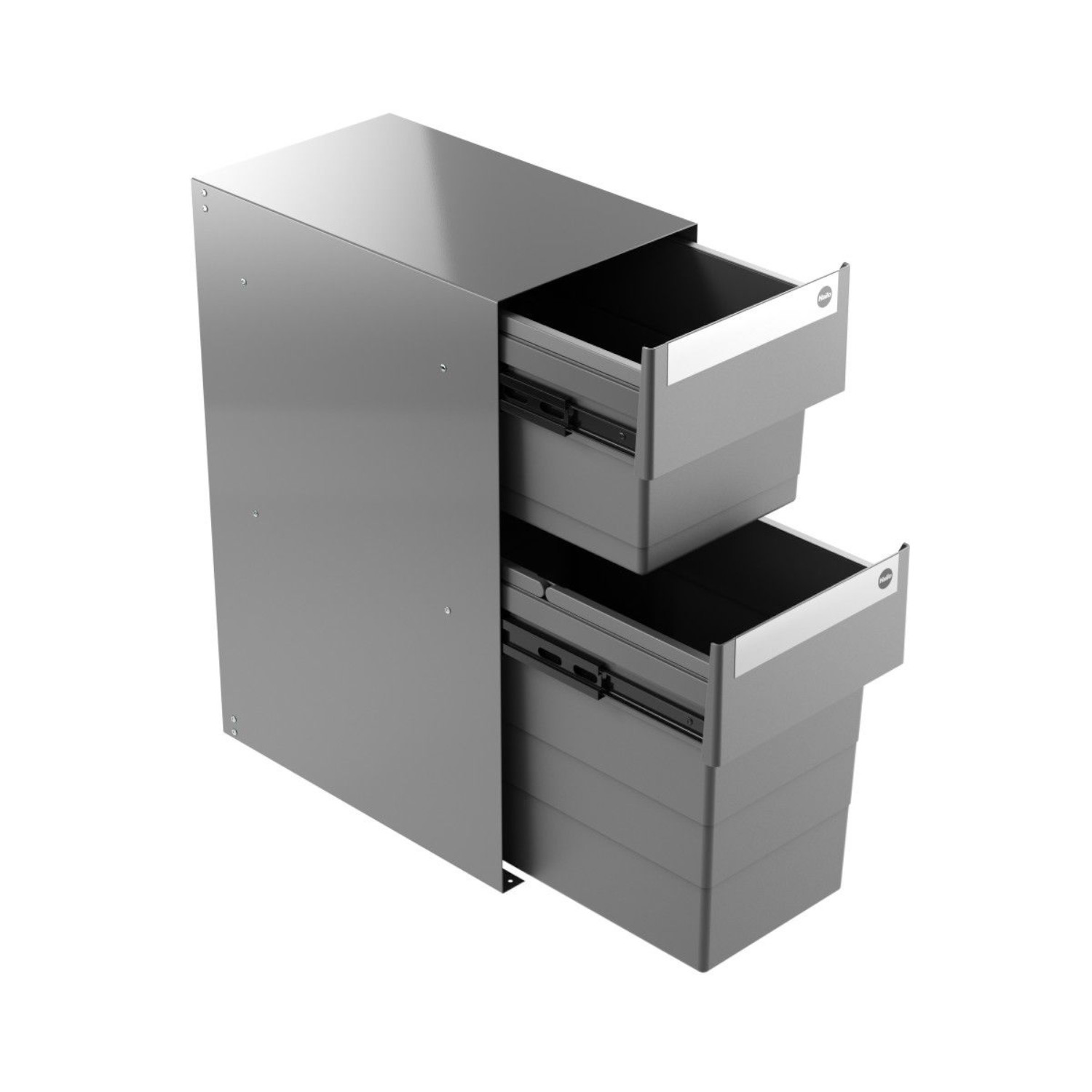 HAILO Abfallsammler 10000130 StapelBox 28/17 dunkelgrau 45 Liter